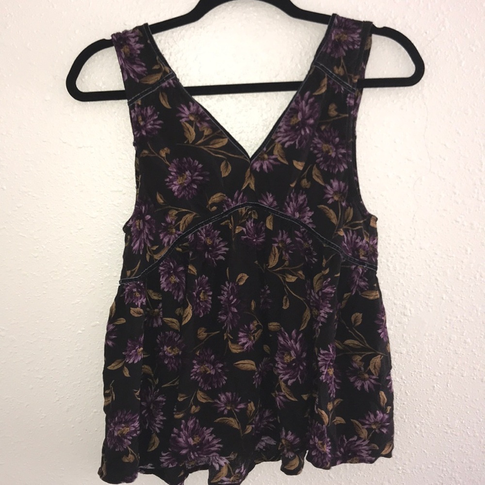 American Eagle Outfitters Floral black Top